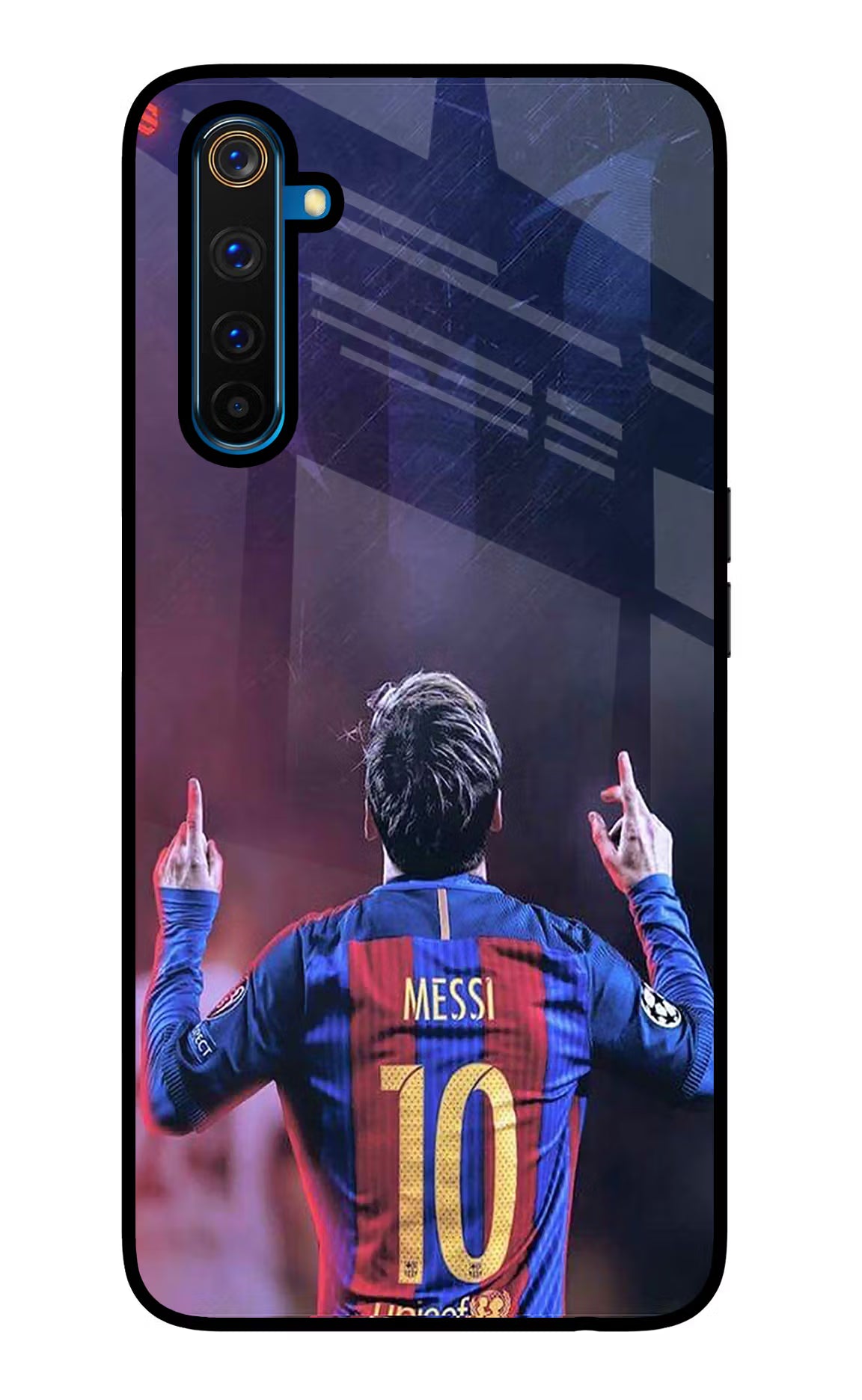 Messi Realme 6 Pro Glass Case Back Cover by Casekaro
