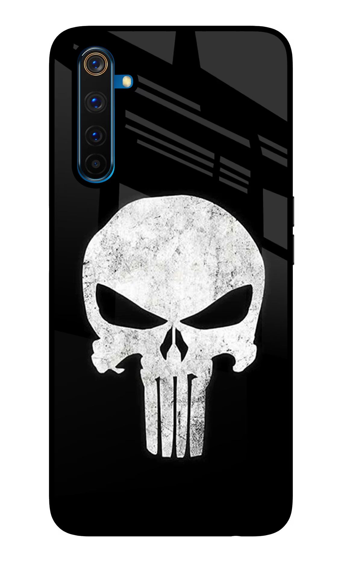 Punisher Skull Realme 6 Pro Glass Case Back Cover by Casekaro