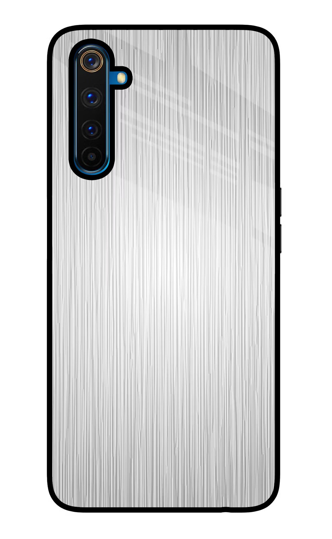 Wooden Grey Texture Realme 6 Pro Glass Case Back Cover by Casekaro