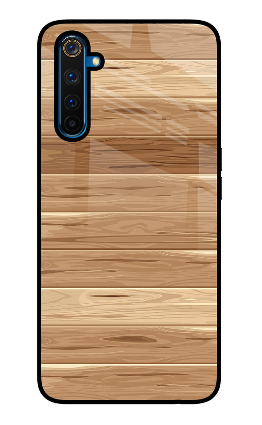 Wooden Vector Realme 6 Pro Glass Case