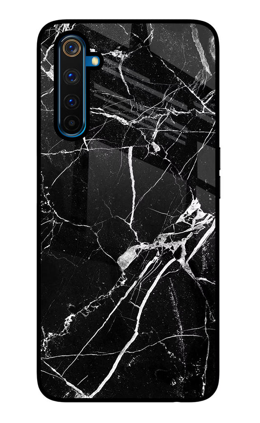 Black Marble Pattern Realme 6 Pro Glass Case
