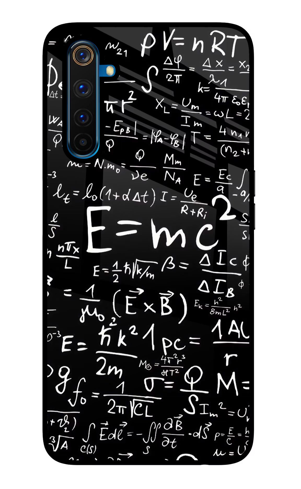 Physics Formula Realme 6 Pro Glass Case Back Cover by Casekaro