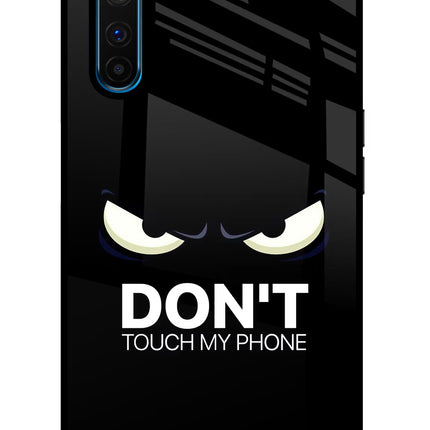 Don'T Touch My Phone Realme 6 Pro Glass Case Back Cover by Casekaro