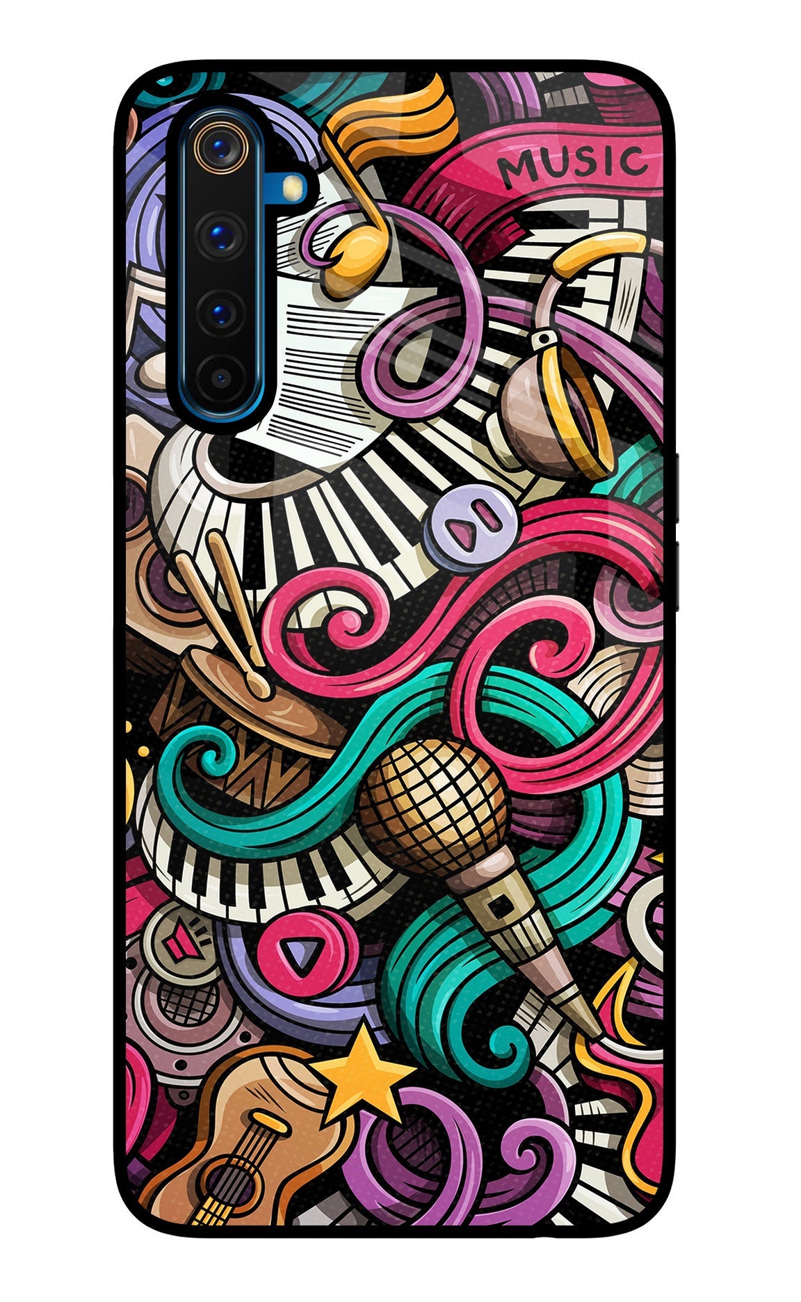 Music Abstract Realme 6 Pro Back Cover