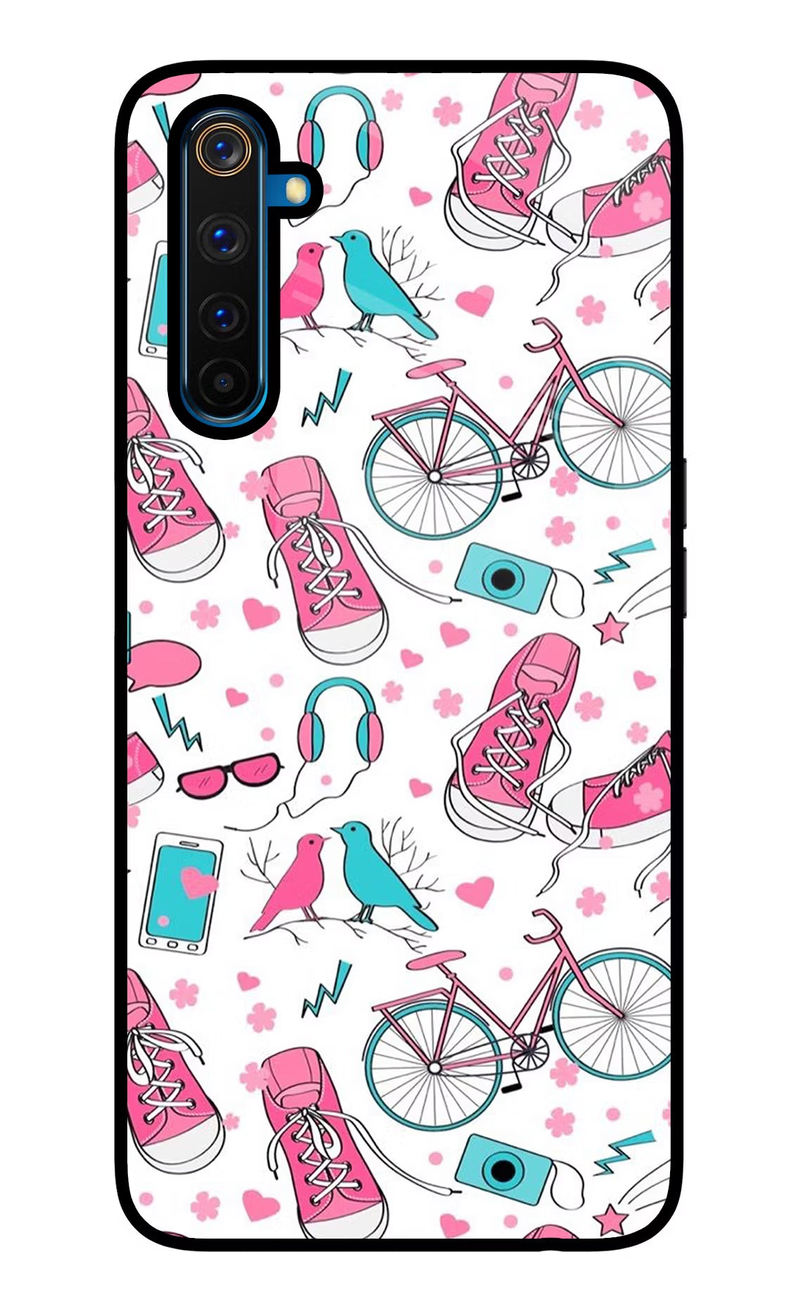 Artwork Realme 6 Pro Glass Case Back Cover by Casekaro