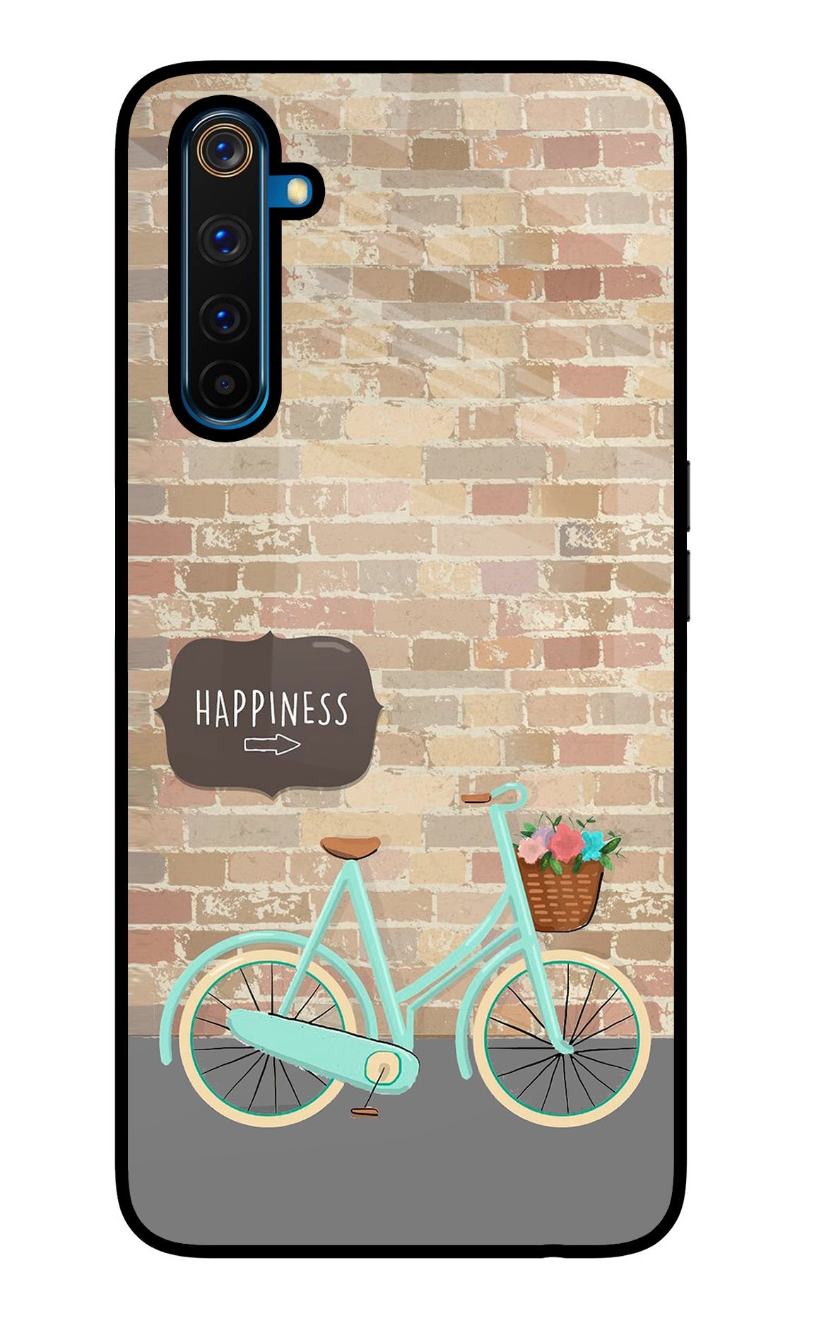 Happiness Artwork Realme 6 Pro Glass Case