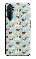 Pug Dog Realme 6 Pro Glass Case Back Cover by Casekaro