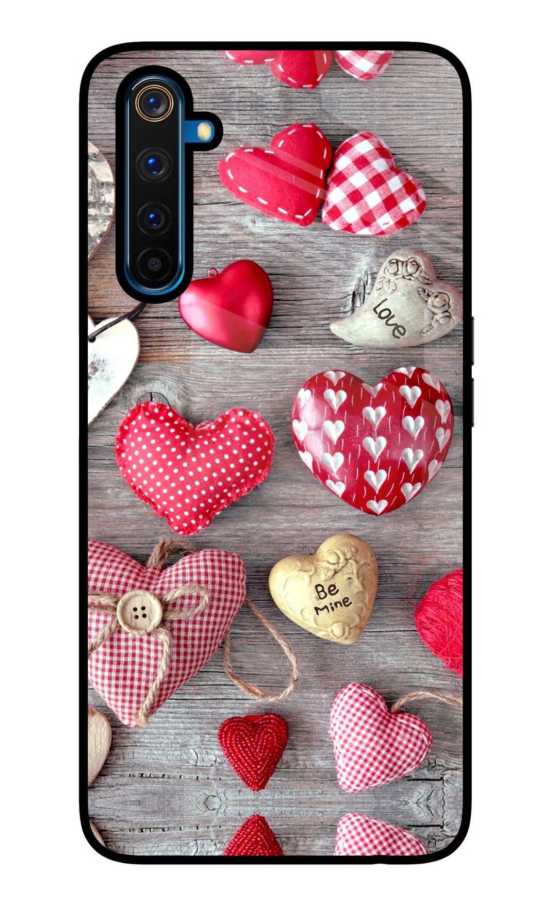 Love Wallpaper Realme 6 Pro Glass Case Back Cover by Casekaro