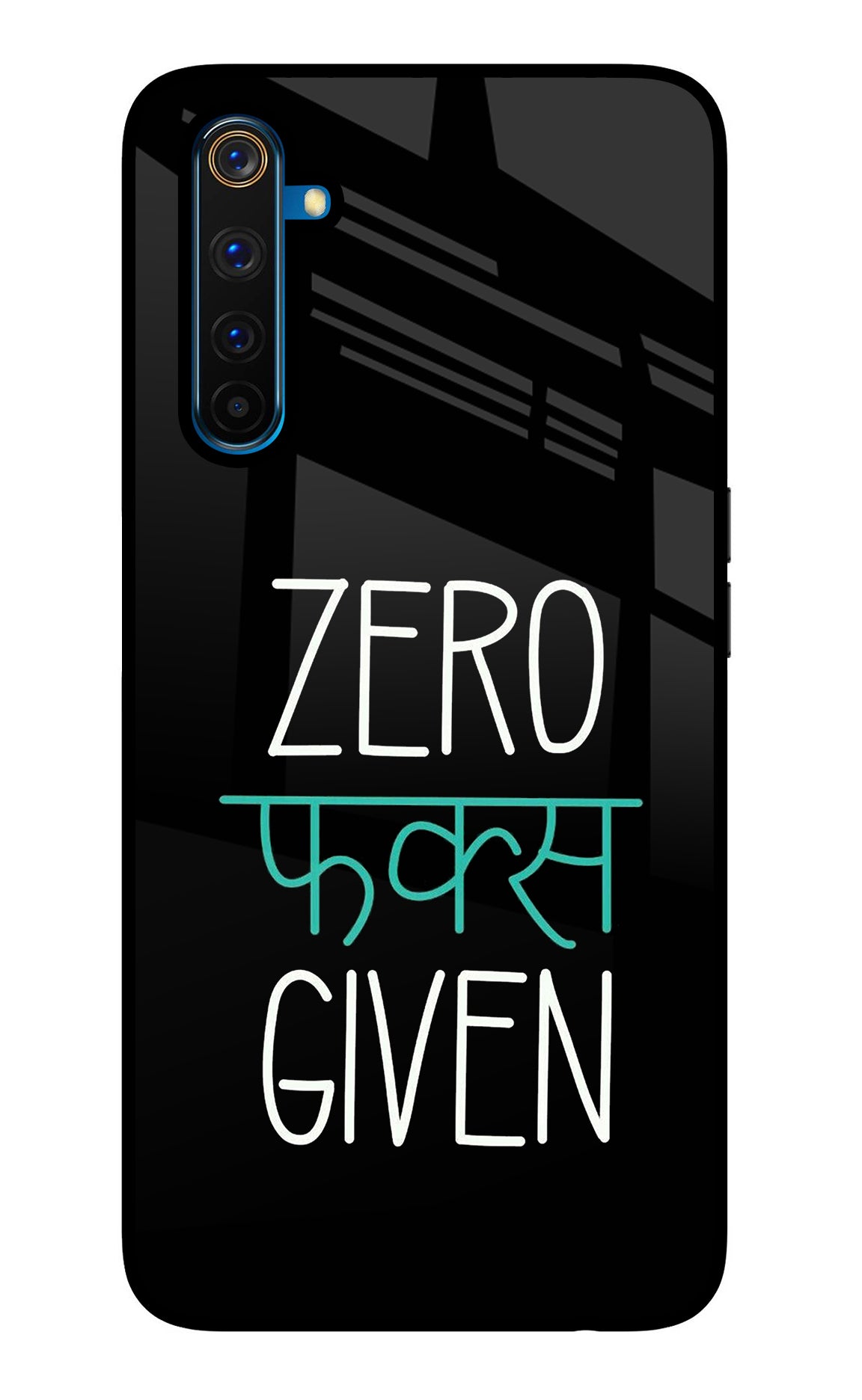 Zero Fucks Given Realme 6 Pro Glass Case