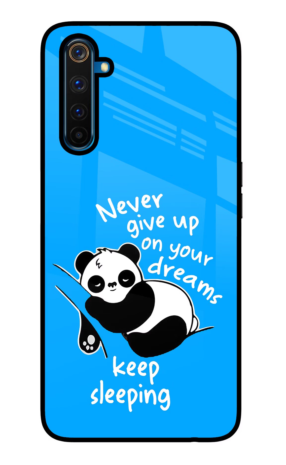 Keep Sleeping Realme 6 Pro Glass Case Back Cover by Casekaro