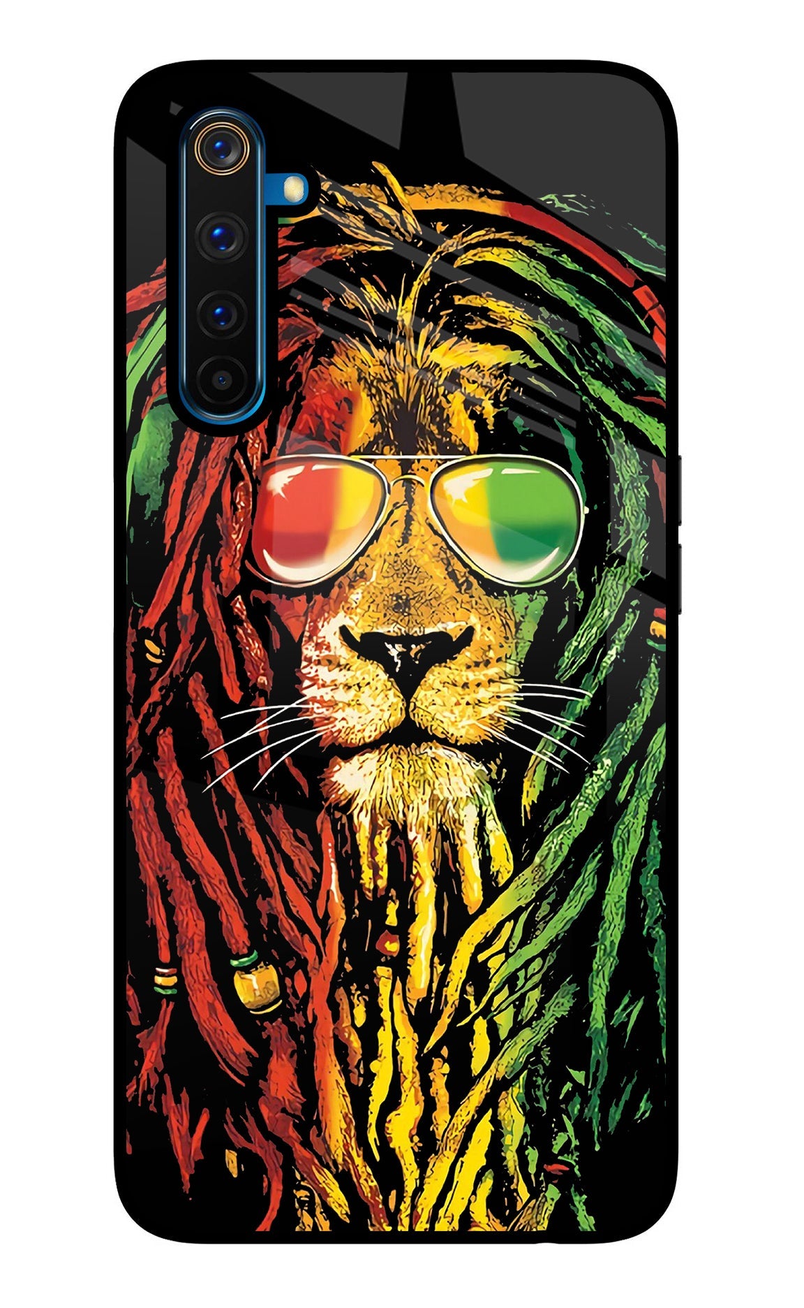 Rasta Lion Realme 6 Pro Glass Case