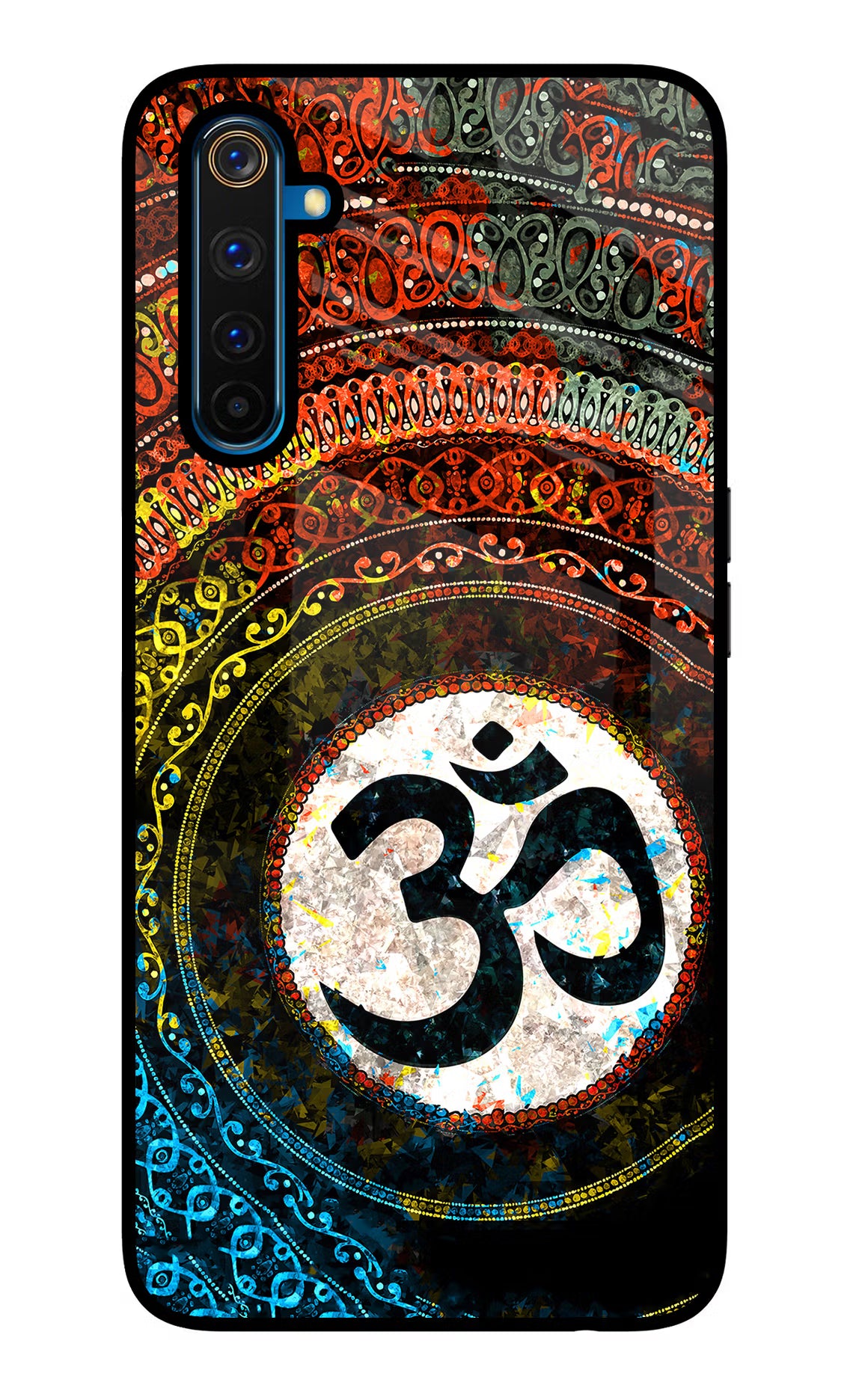Om Cultural Realme 6 Pro Glass Case