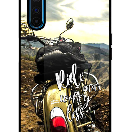 Ride More Worry Less Realme 6 Pro Glass Case