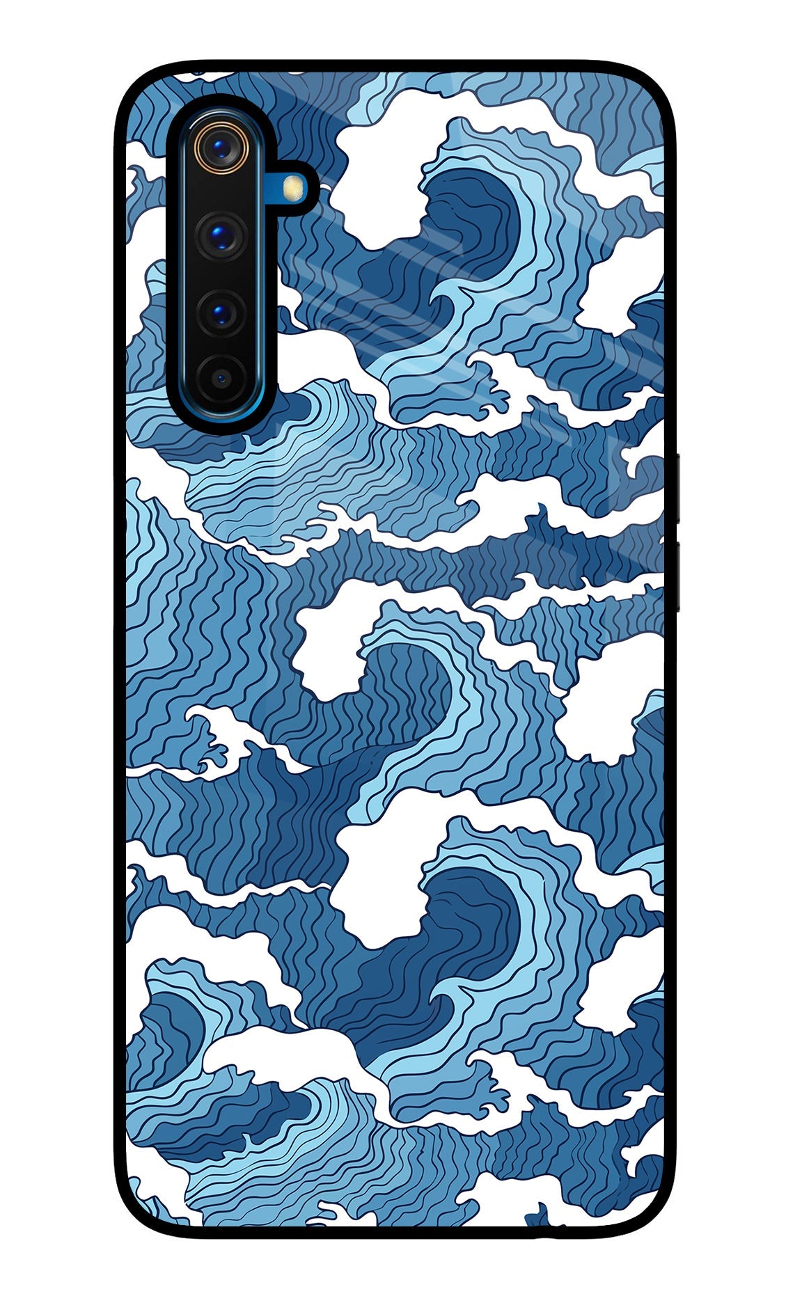 Blue Waves Realme 6 Pro Back Cover