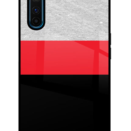 Tri Color Pattern Realme 6 Pro Glass Case Back Cover by Casekaro