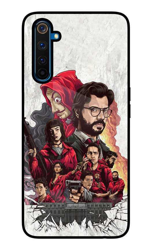 Money Heist Artwork Realme 6 Pro Glass Case