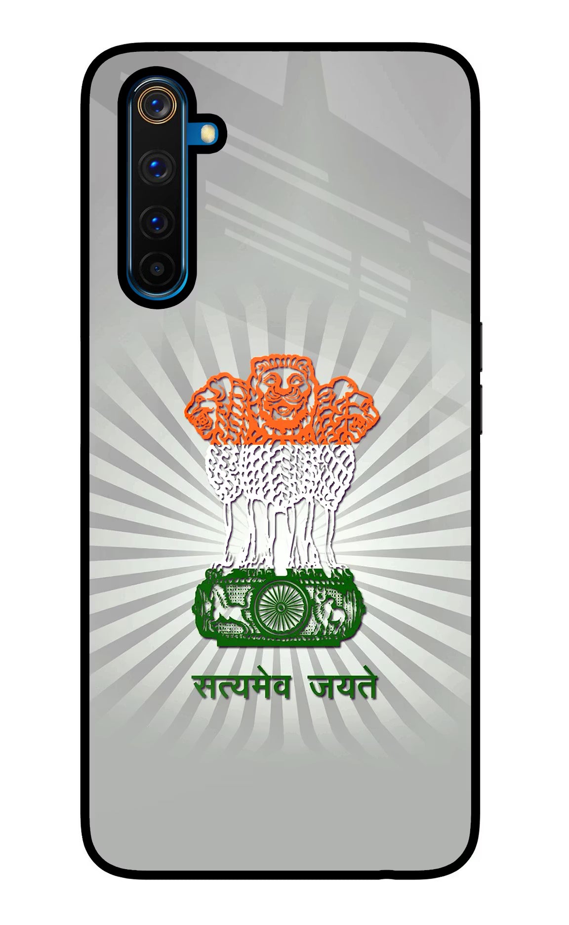Satyamev Jayate Art Realme 6 Pro Glass Case Back Cover by Casekaro
