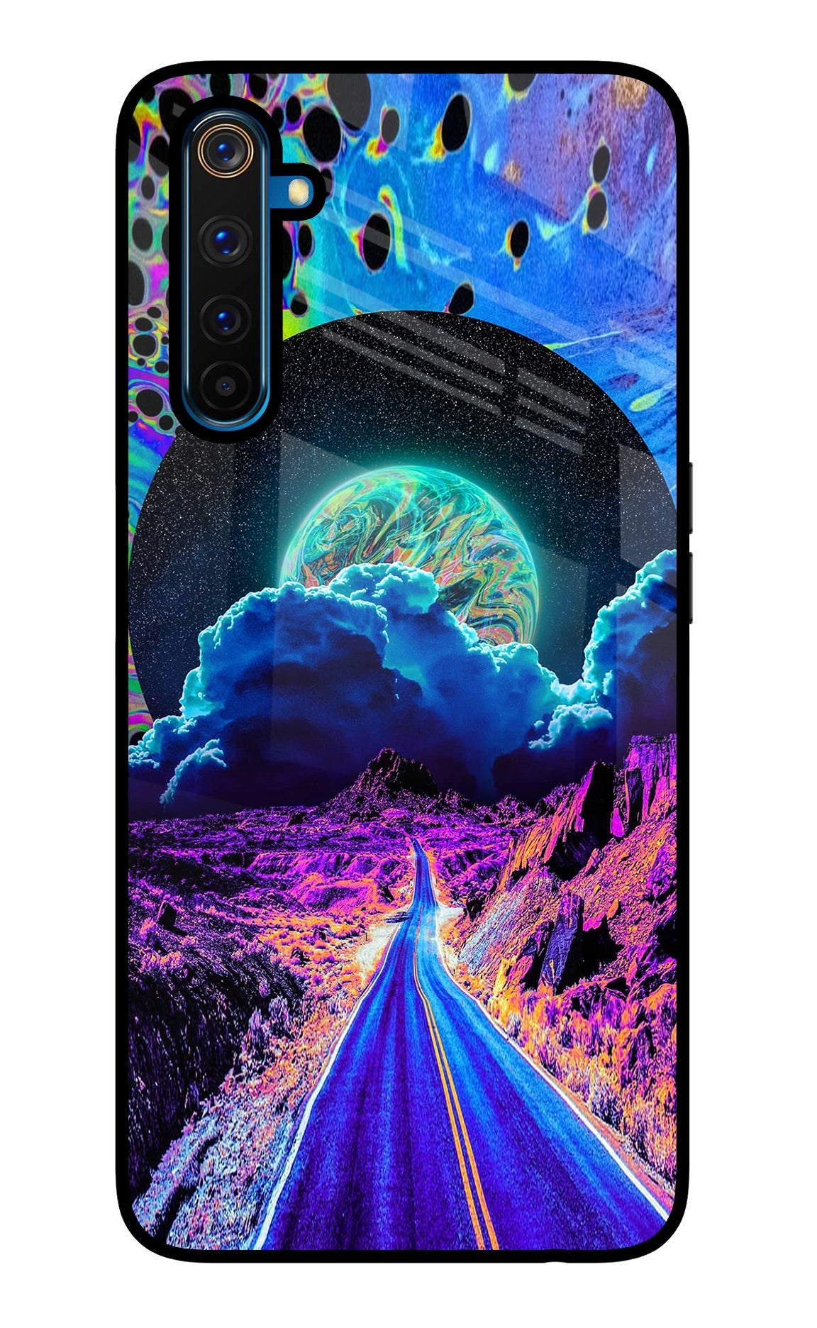 Psychedelic Painting Realme 6 Pro Glass Case