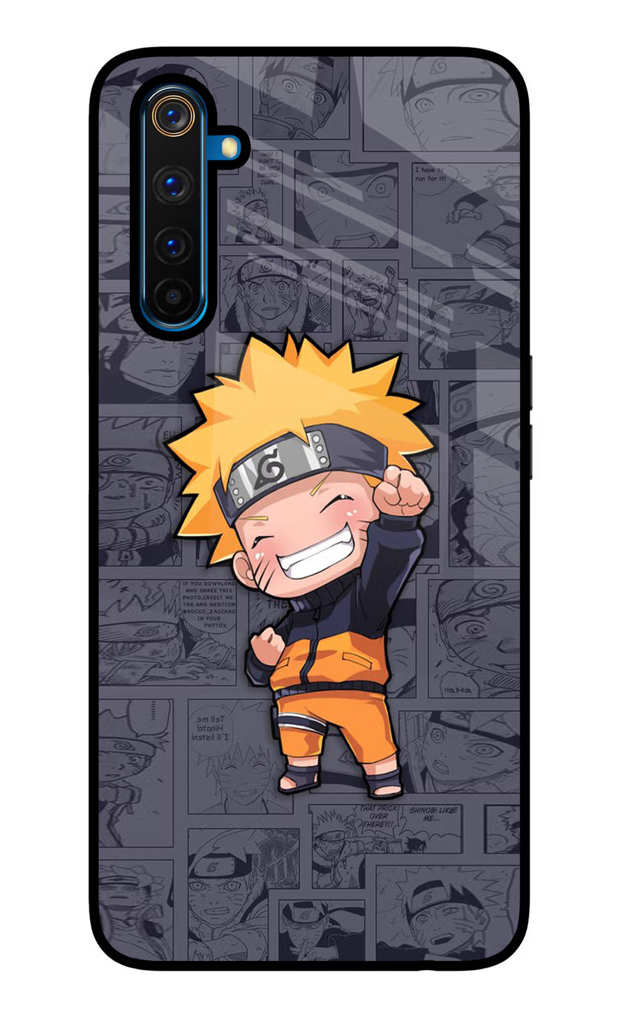 Chota Naruto Realme 6 Pro Back Cover, Glass case