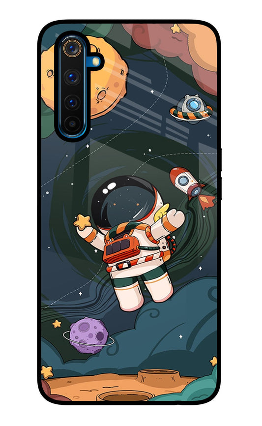 Cartoon Astronaut Realme 6 Pro Glass Case