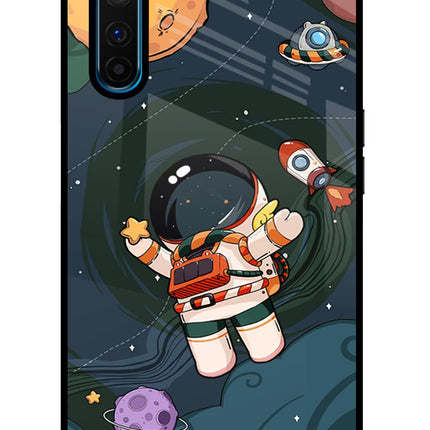 Cartoon Astronaut Realme 6 Pro Glass Case