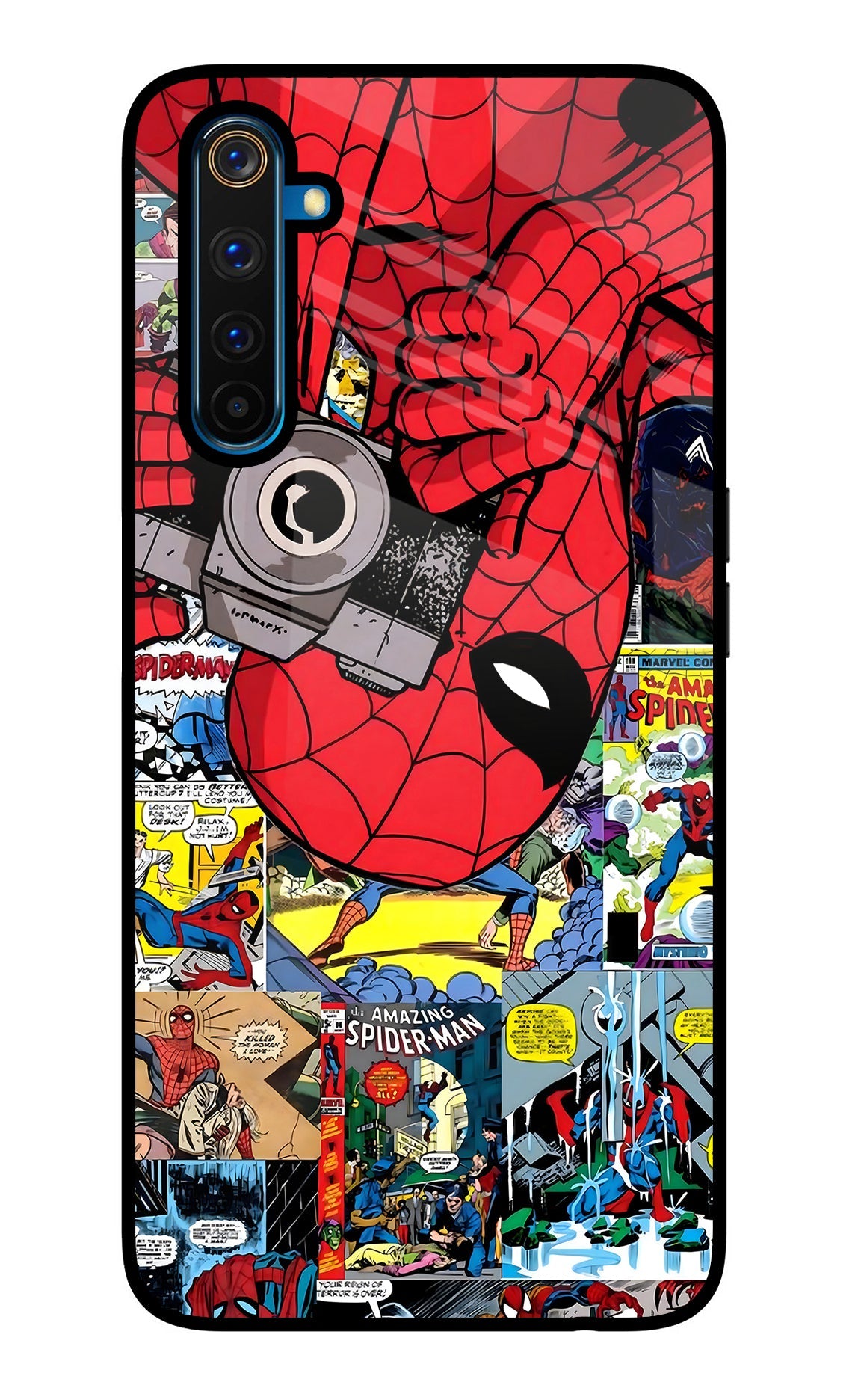 Spider Man Realme 6 Pro Glass Case