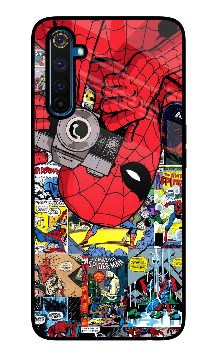 Spider Man Realme 6 Pro Back Cover, Glass case
