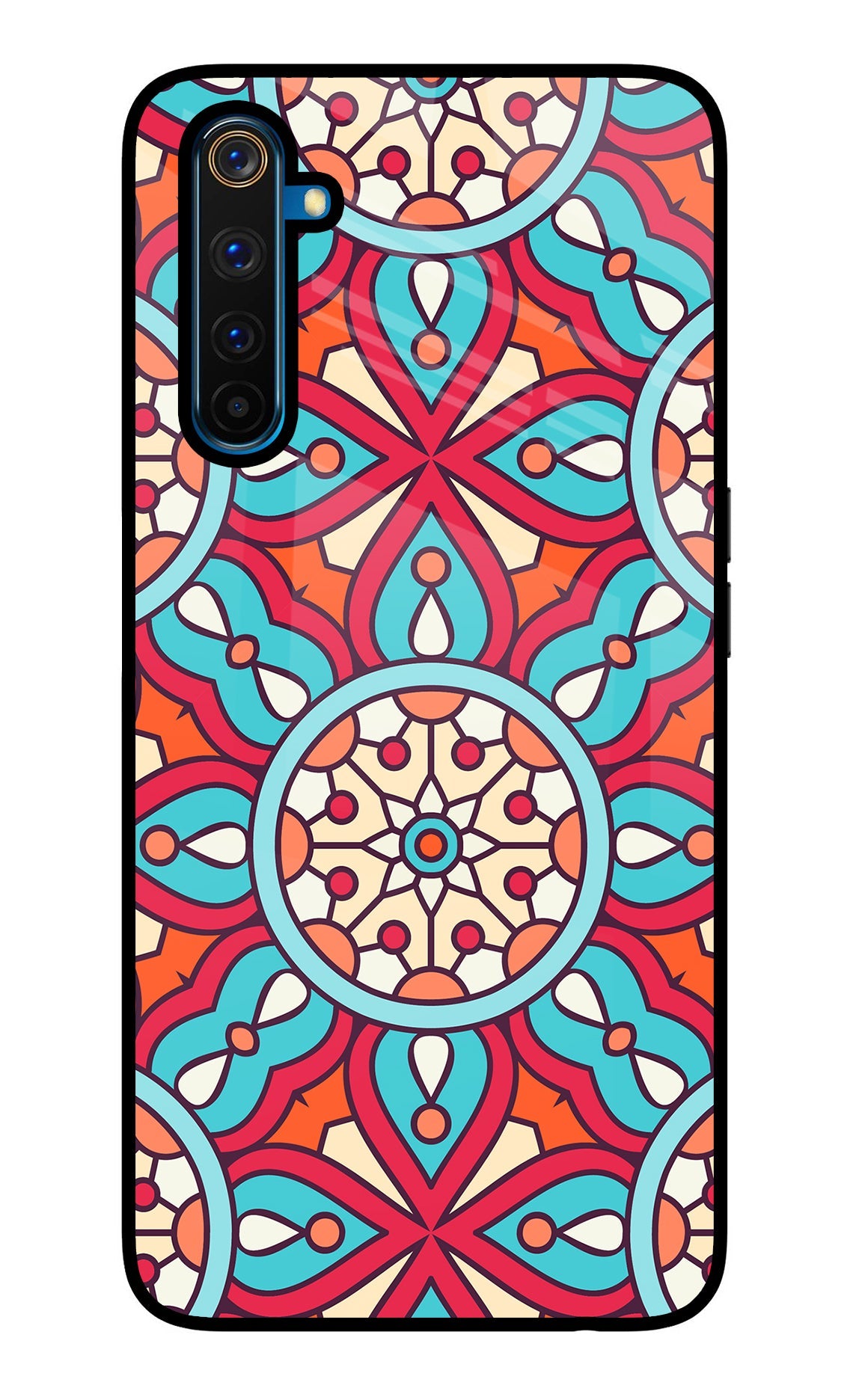 Mandala Geometric Realme 6 Pro Glass Case