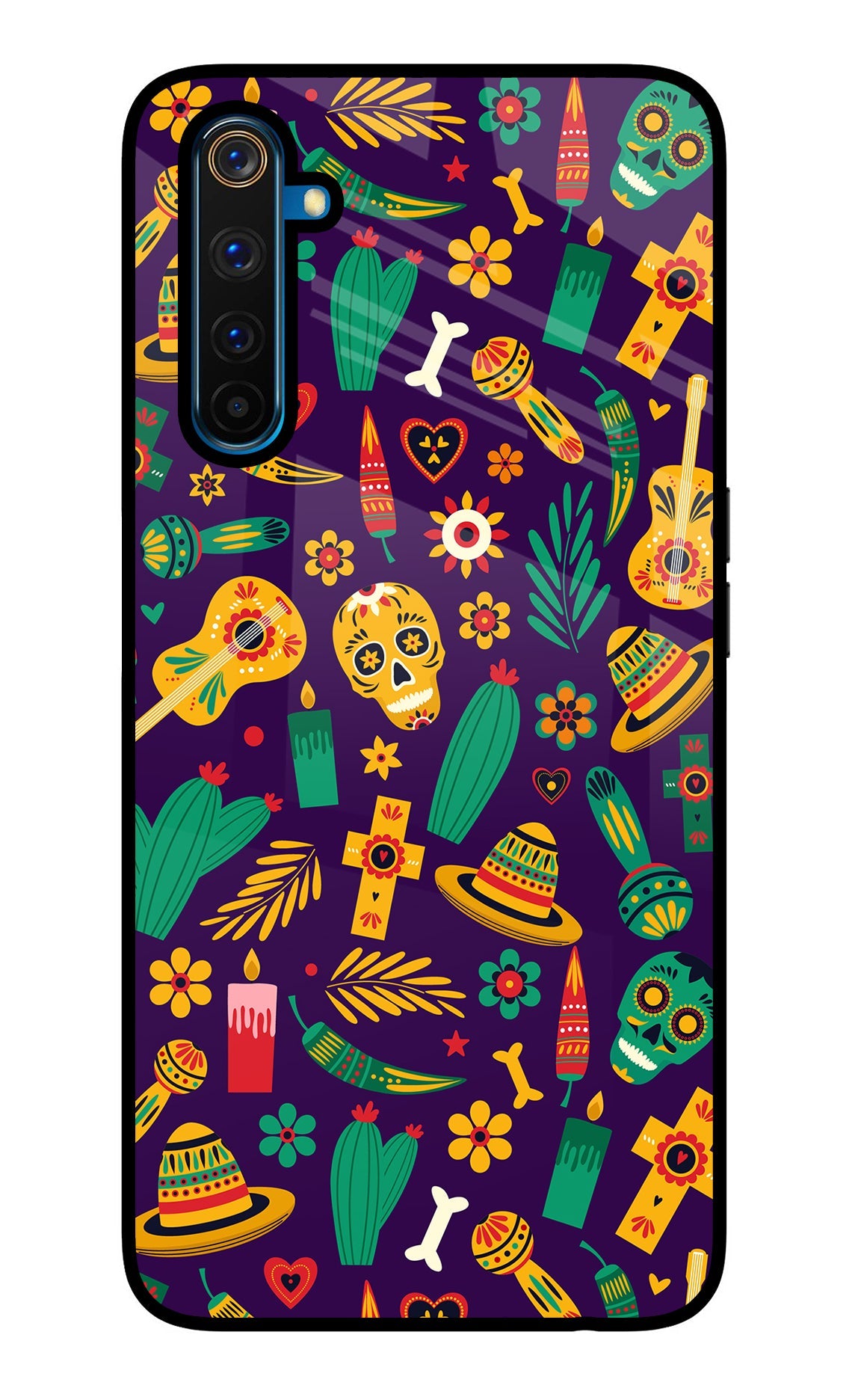 Mexican Artwork Realme 6 Pro Glass Case