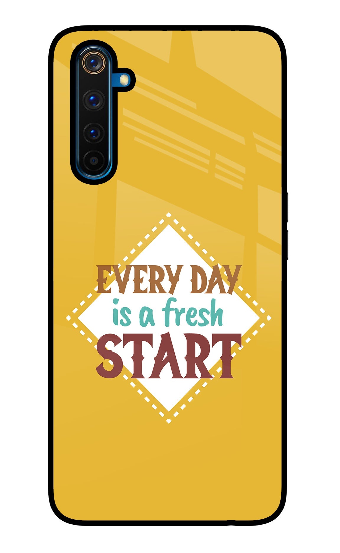 Every day is a Fresh Start Realme 6 Pro Glass Case