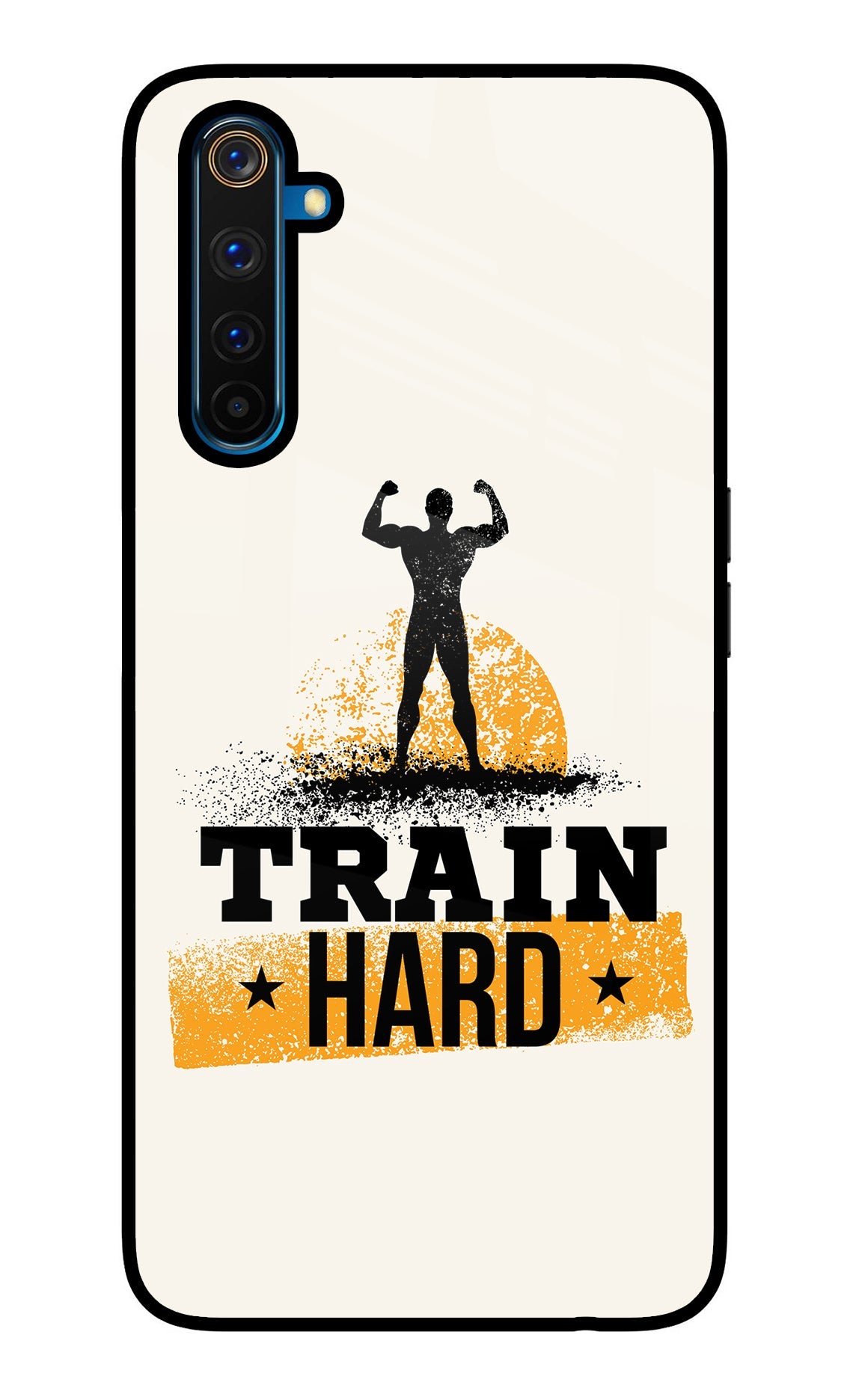 Train Hard Realme 6 Pro Glass Case