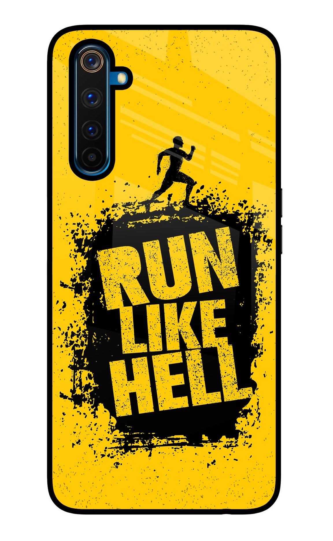 Run Like Hell Realme 6 Pro Glass Case