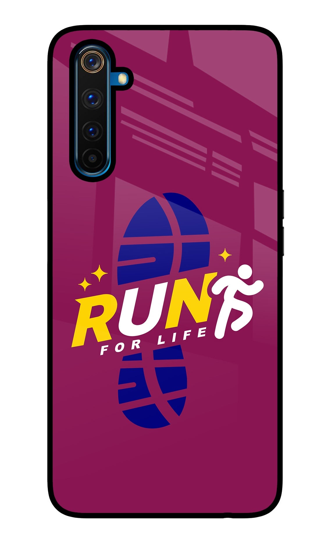 Run for Life Realme 6 Pro Glass Case