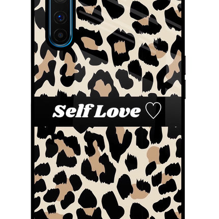 Leopard Print Self Love Realme 6 Pro Glass Case Back Cover by Casekaro