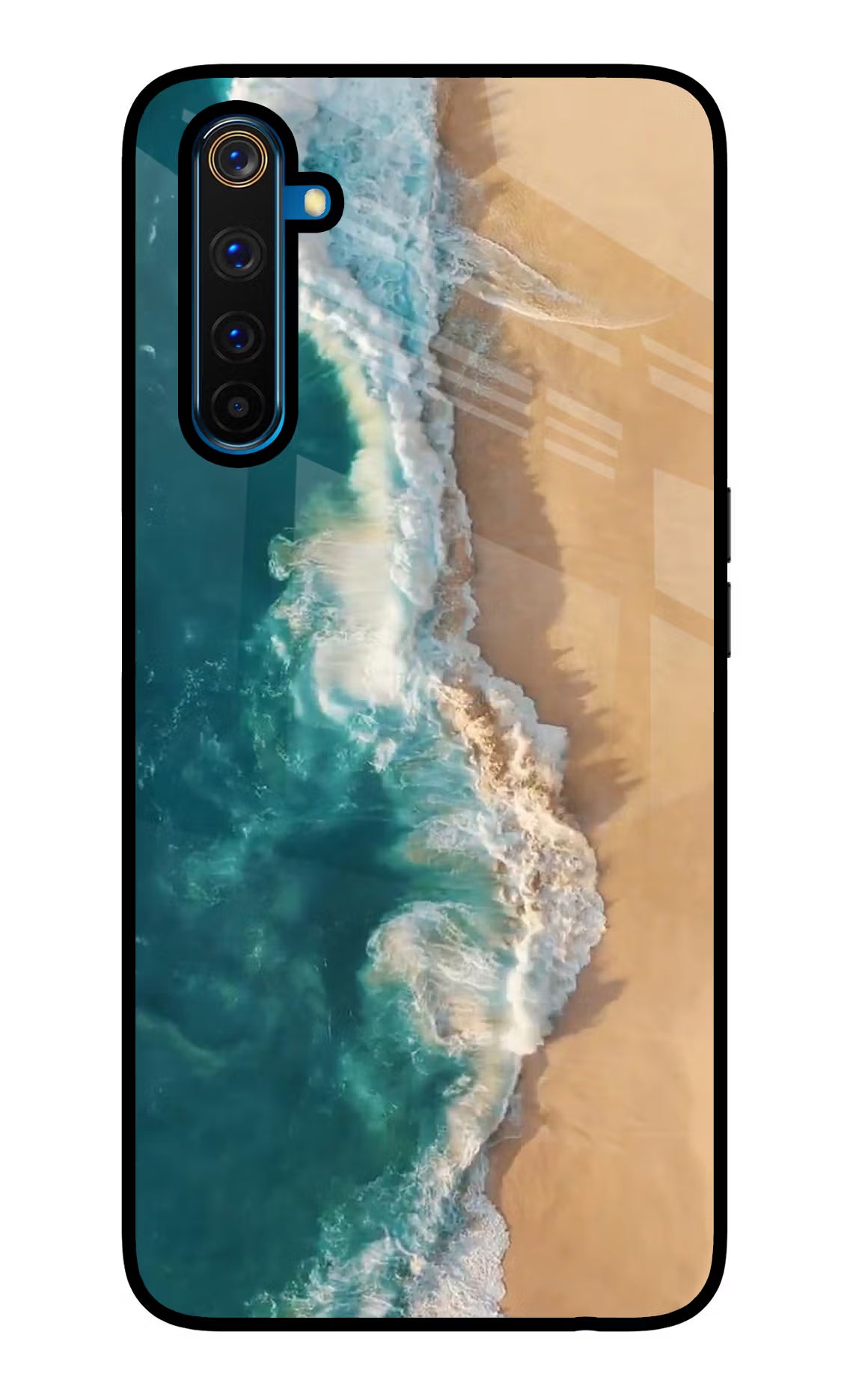 Ocean Beach Realme 6 Pro Glass Case Back Cover by Casekaro