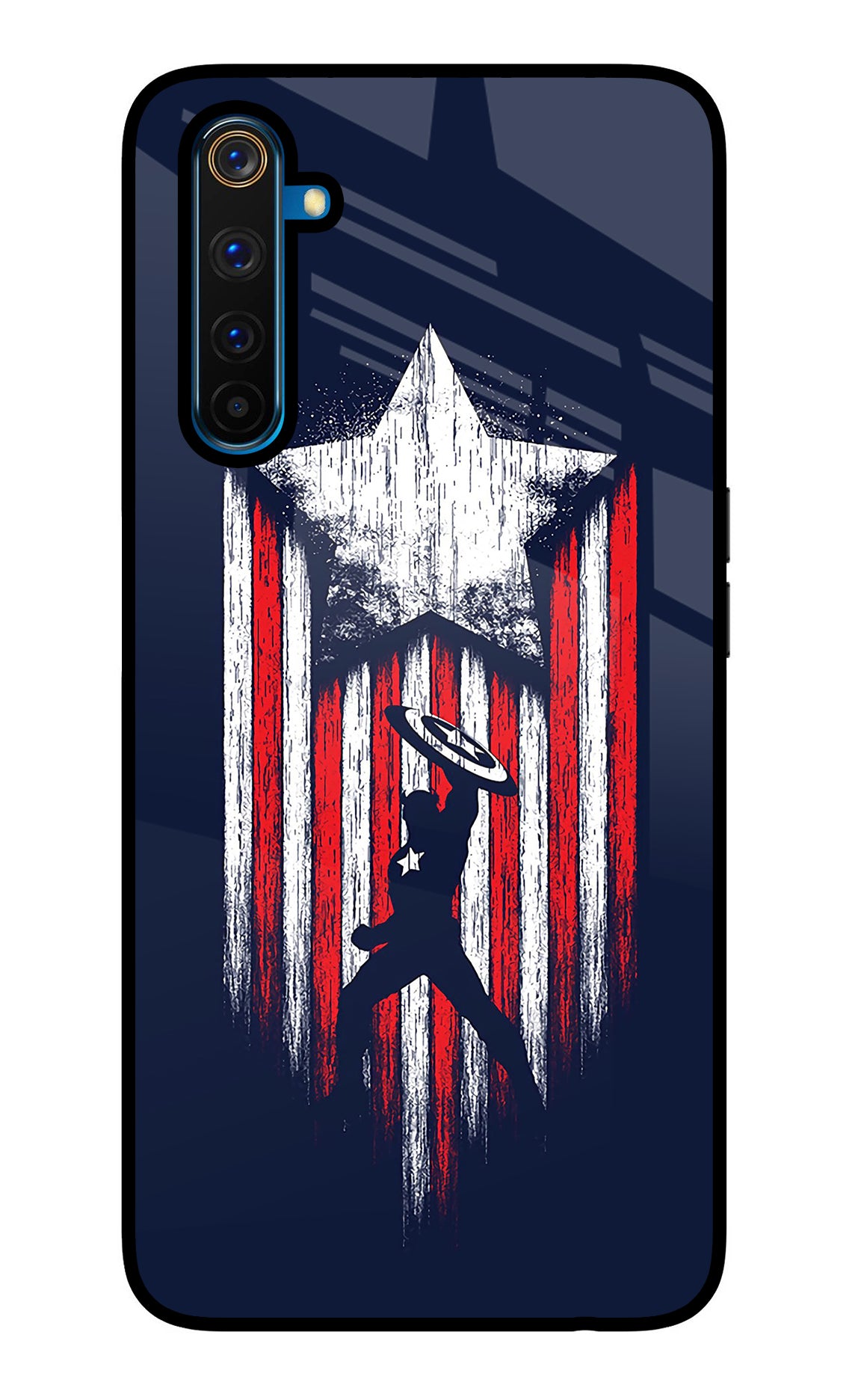 Captain America Marvel Art Realme 6 Pro Glass Case