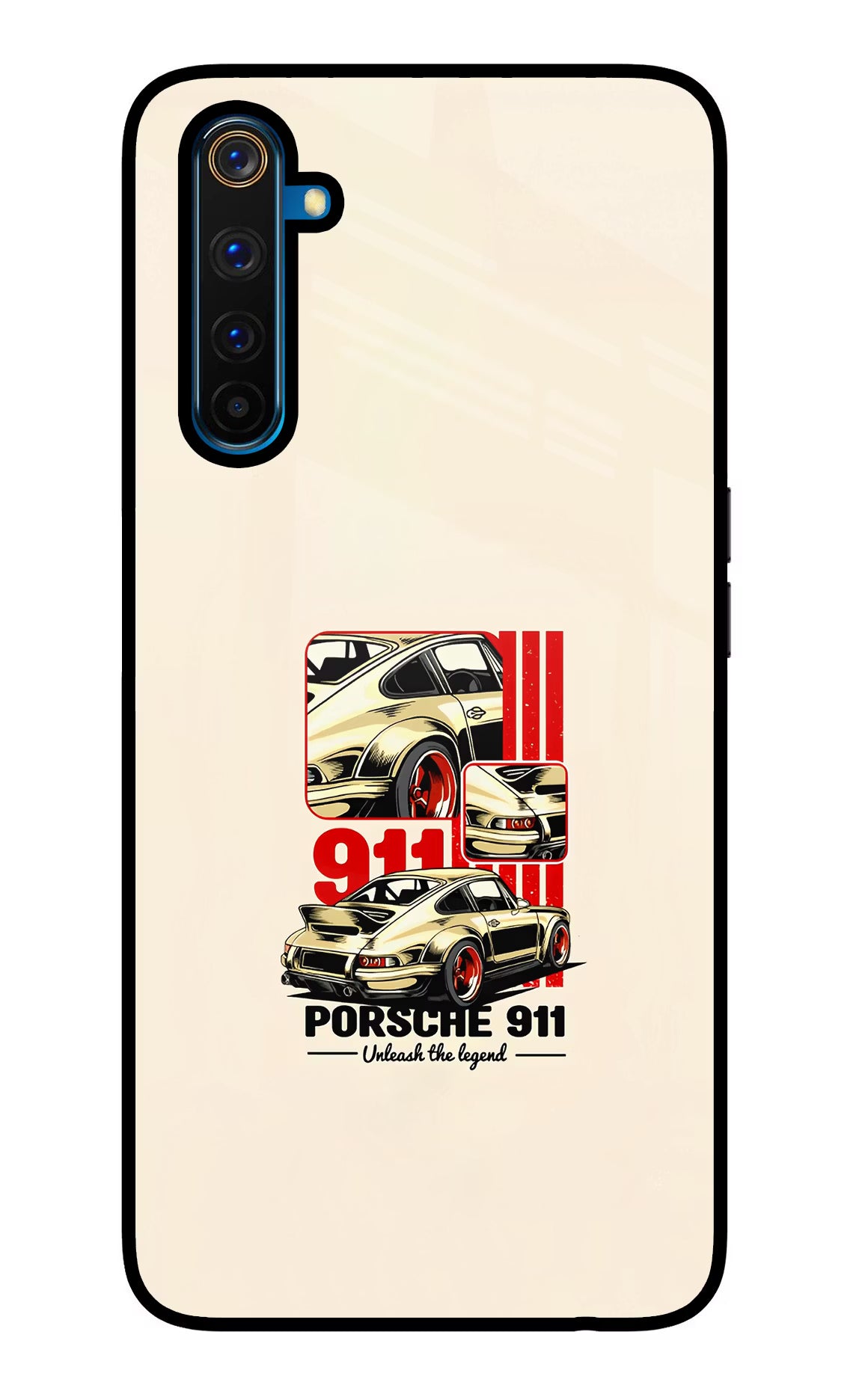Classic Porsche 911 Realme 6 Pro Glass Case