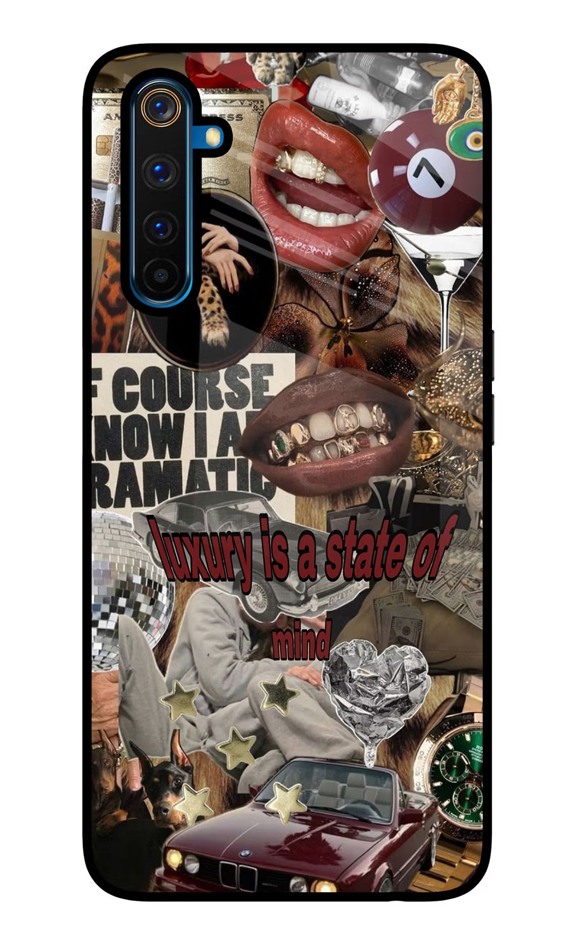 Luxury Realme 6 Pro Glass Case Back Cover by Casekaro