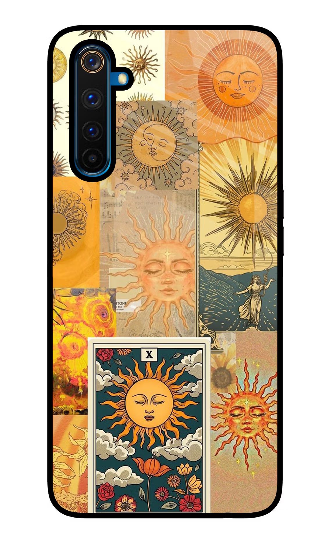 Sun Realme 6 Pro Glass Case Back Cover by Casekaro
