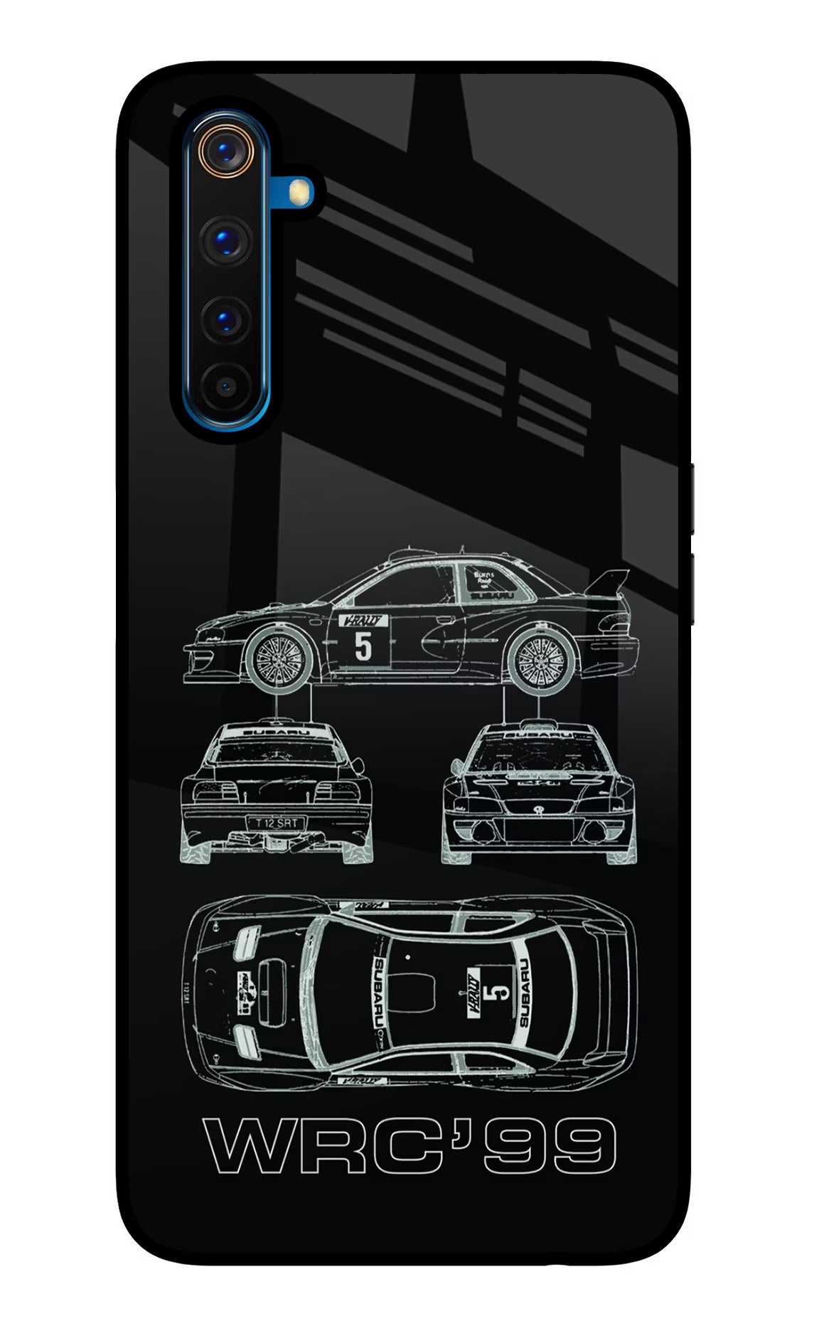 WRC'99 Realme 6 Pro Glass Case Back Cover by Casekaro