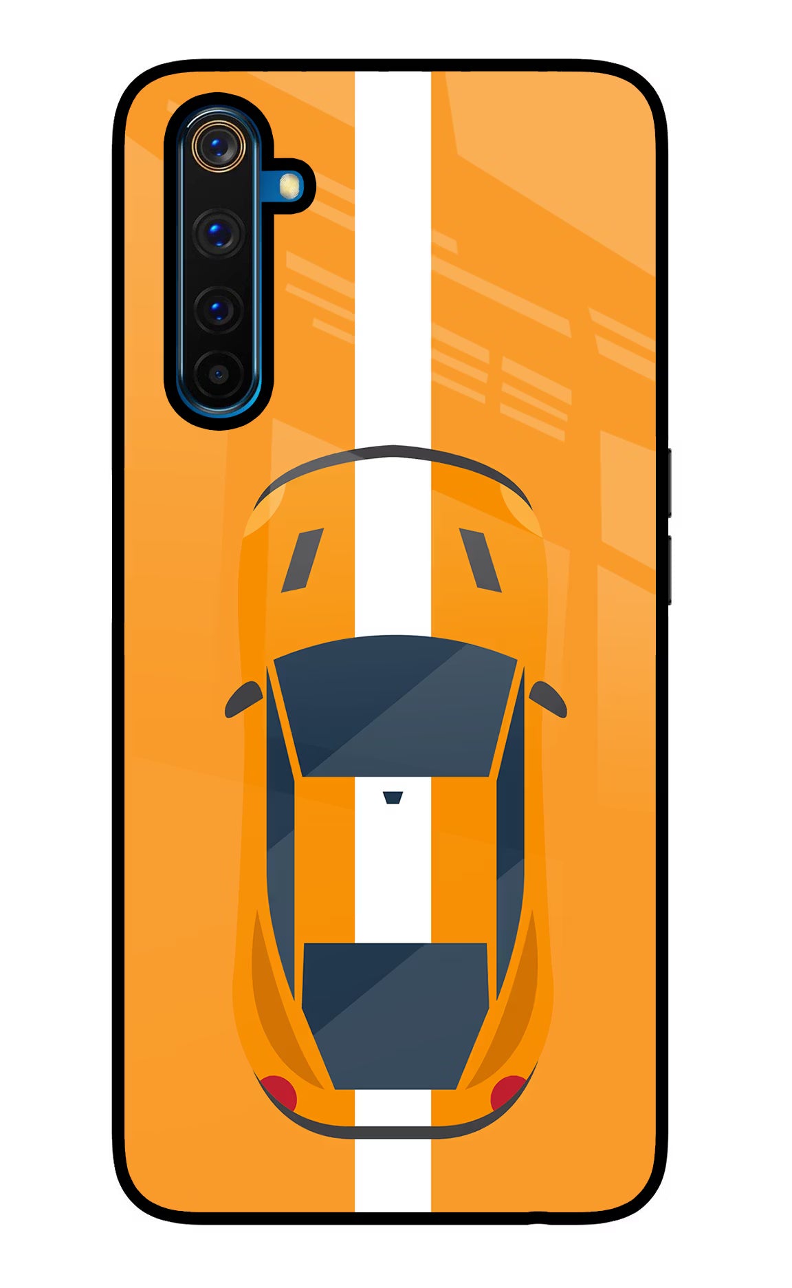 Highway Pursuit Realme 6 Pro Glass Case Back Cover by Casekaro