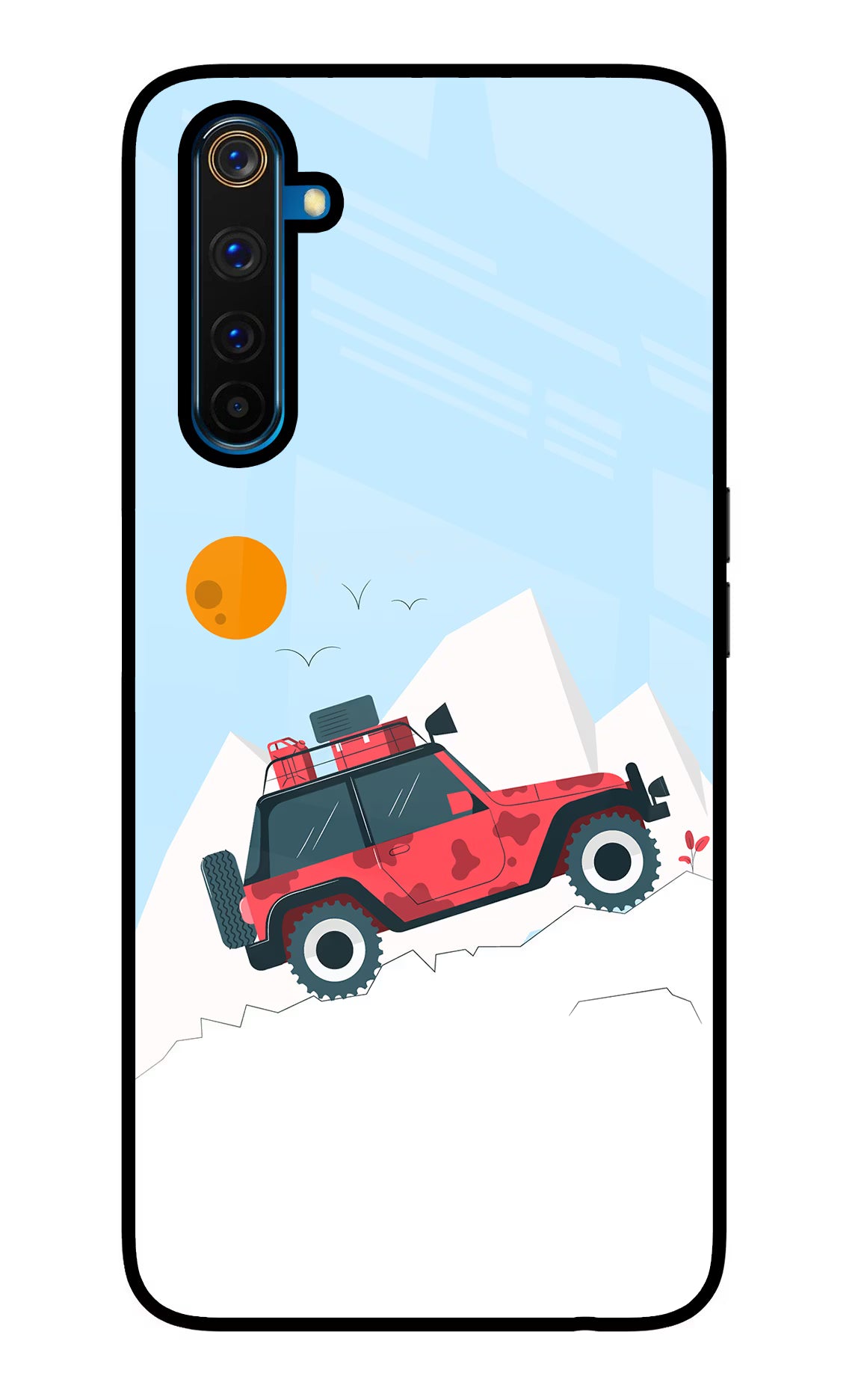 Mountain Trail Beast Realme 6 Pro Glass Case Back Cover by Casekaro