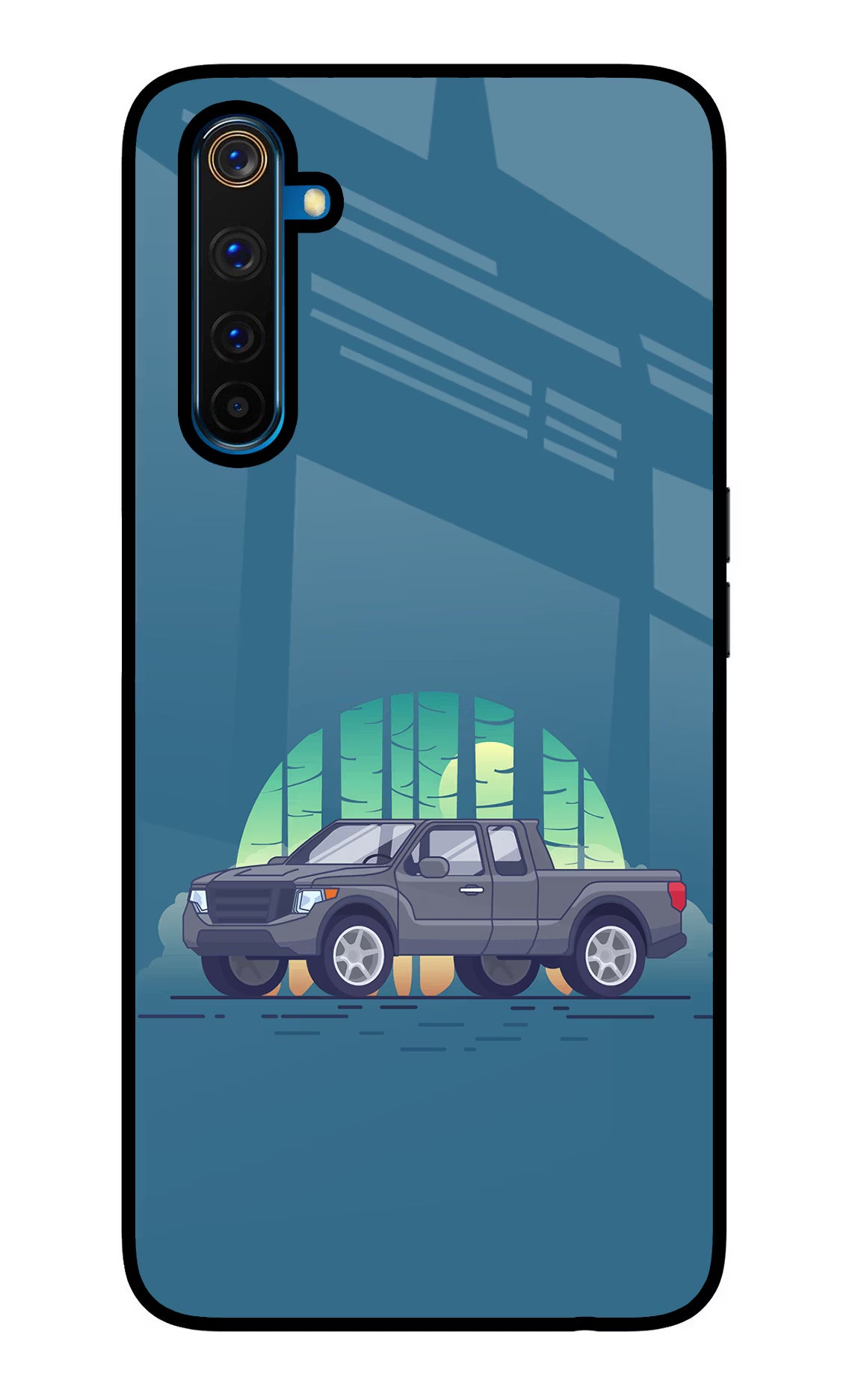 Retro Garage Vibe Realme 6 Pro Glass Case