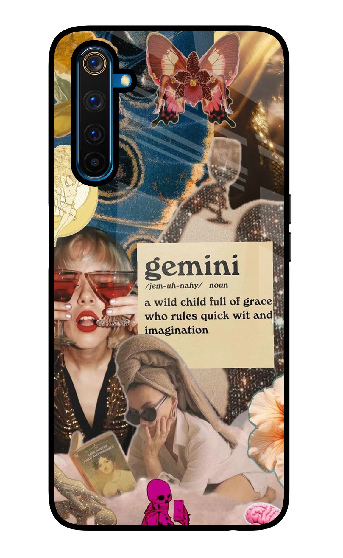 Gemini Zodiac Realme 6 Pro Glass Case Back Cover by Casekaro