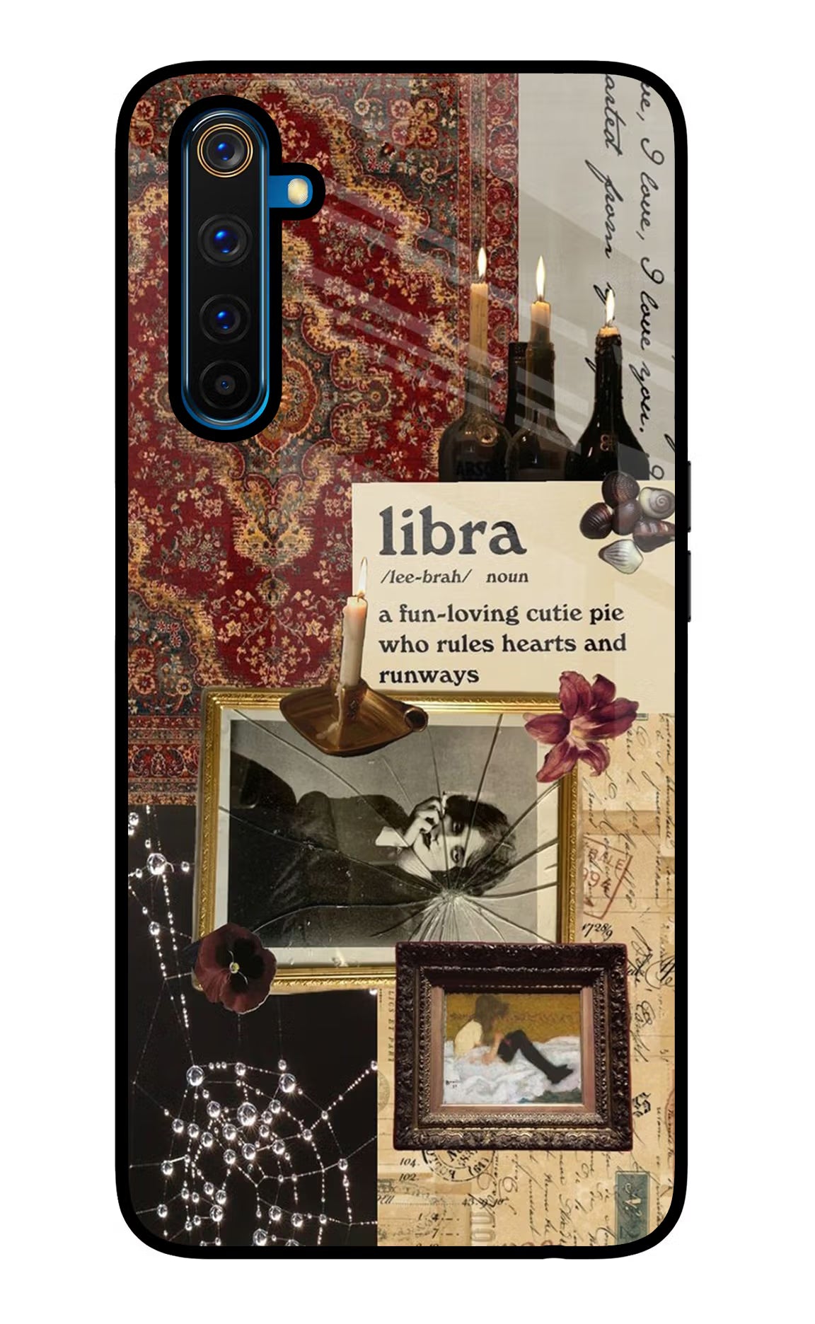 Libra Zodiac Realme 6 Pro Glass Case Back Cover by Casekaro