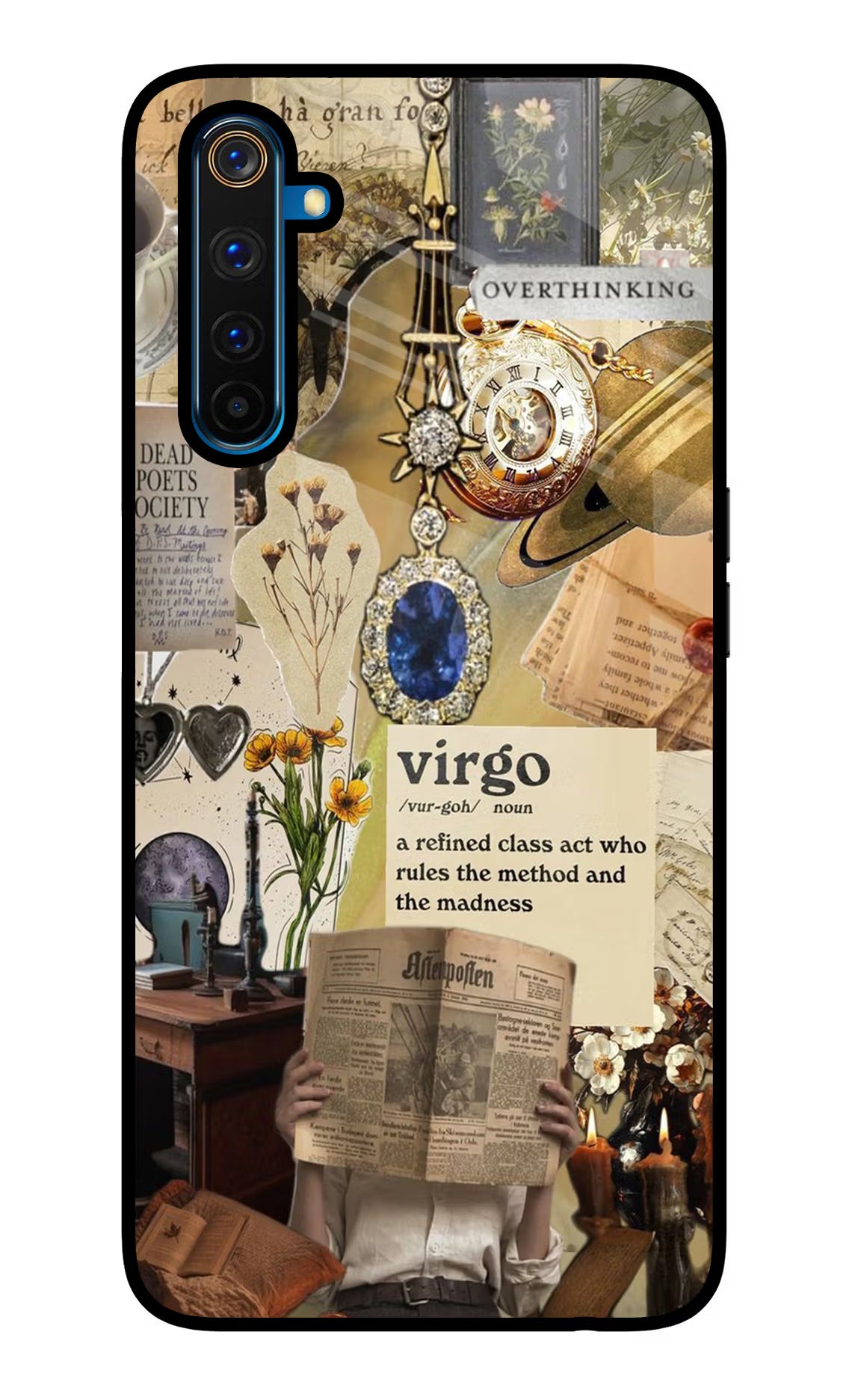 Virgo Zodiac Realme 6 Pro Glass Case Back Cover by Casekaro