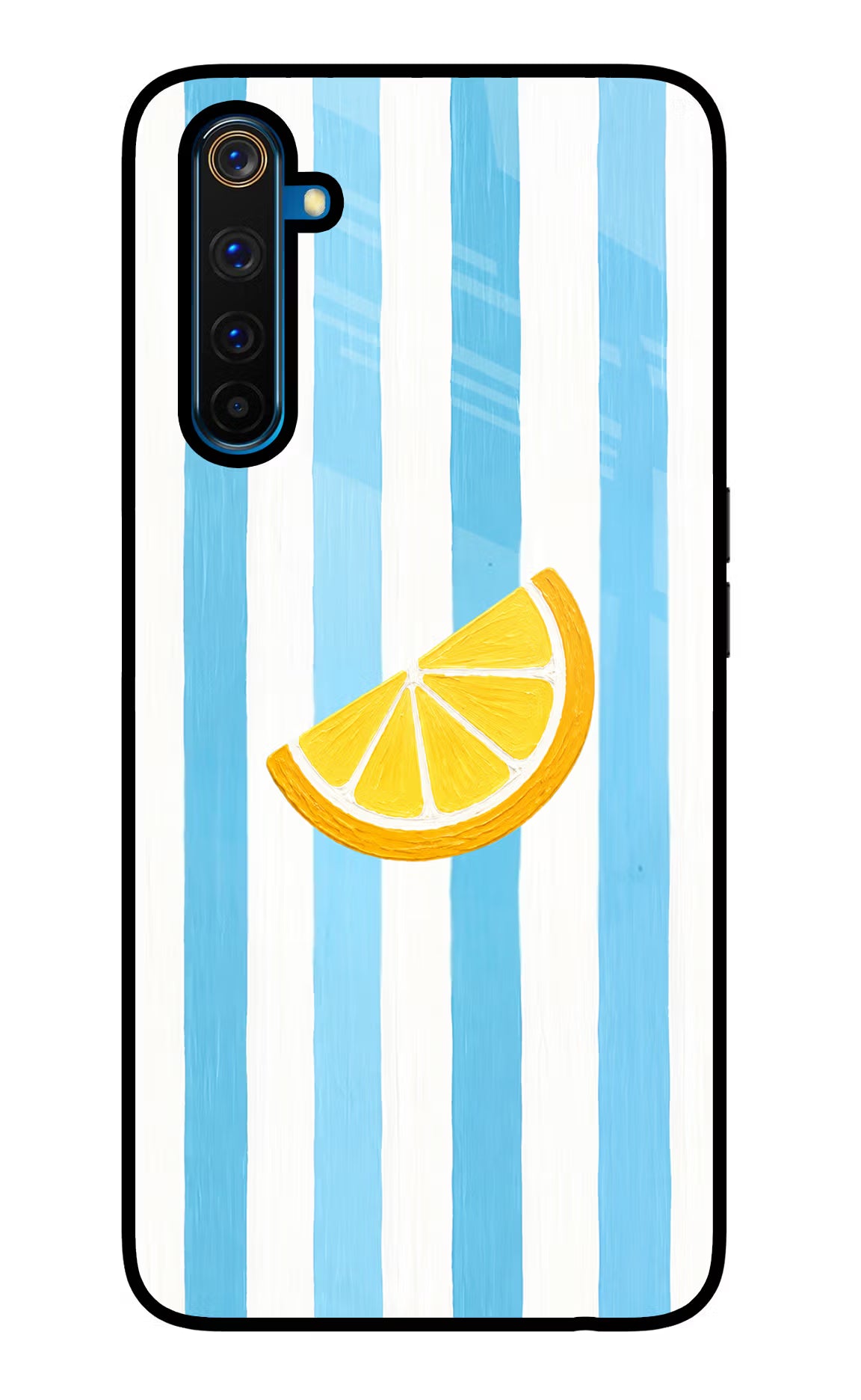 Summer Lemon Realme 6 Pro Glass Case Back Cover by Casekaro