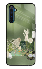 Aesthetic anime Realme 6 Pro Glass Case