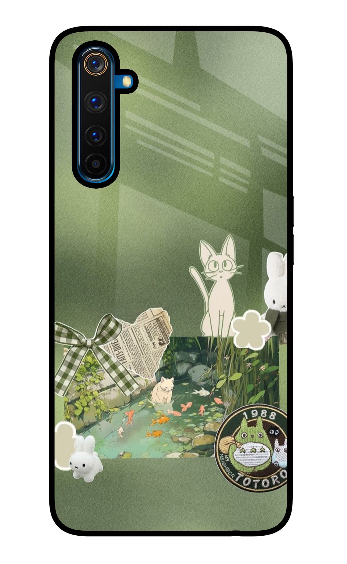 Aesthetic anime Realme 6 Pro Glass Case