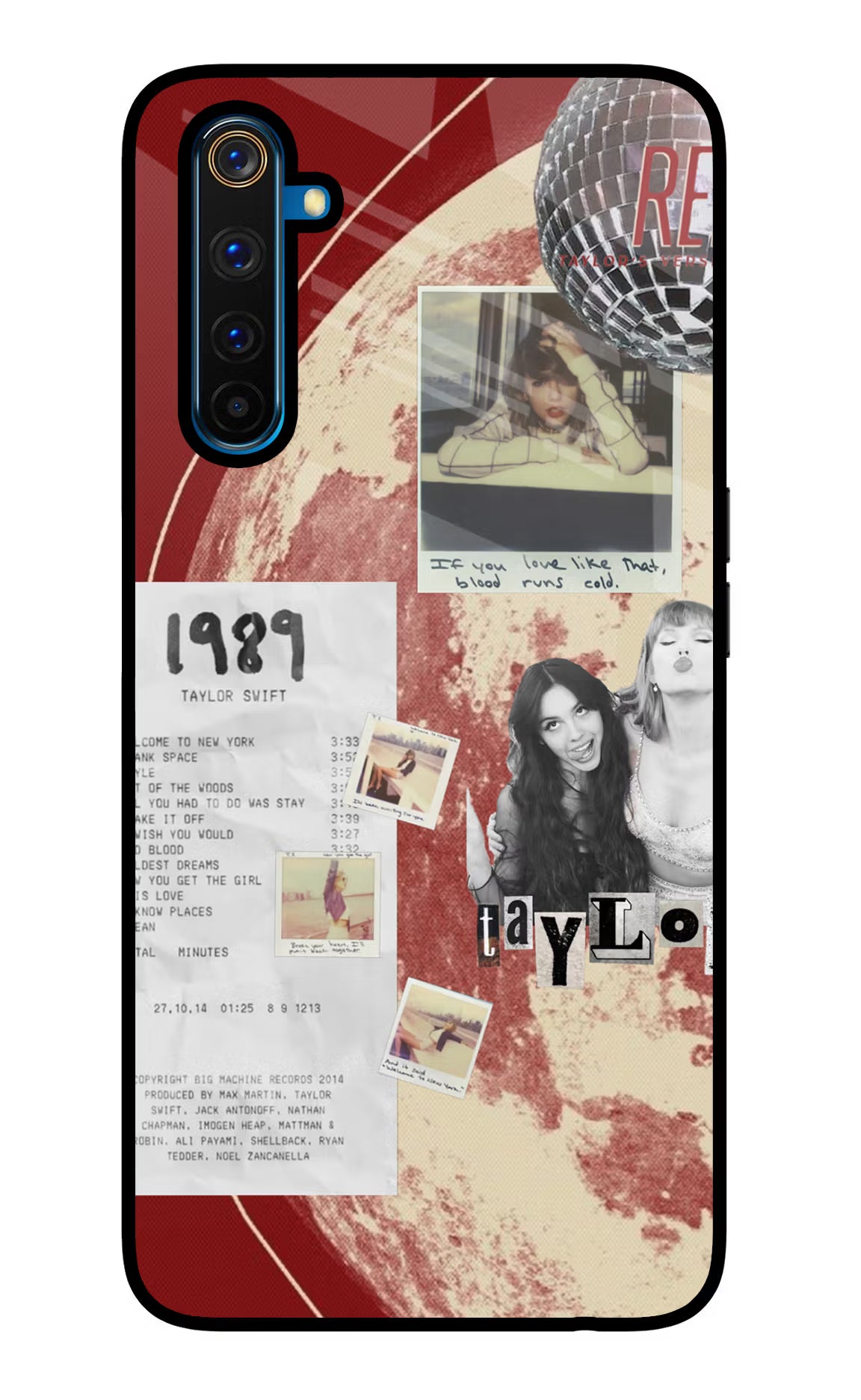 Taylor Swift Realme 6 Pro Glass Case Back Cover by Casekaro
